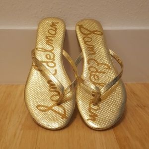 Gold Metallic Sandals